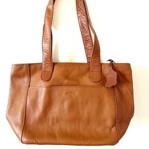 MONO Genuine Leather Tan Minimalist Women's Purse